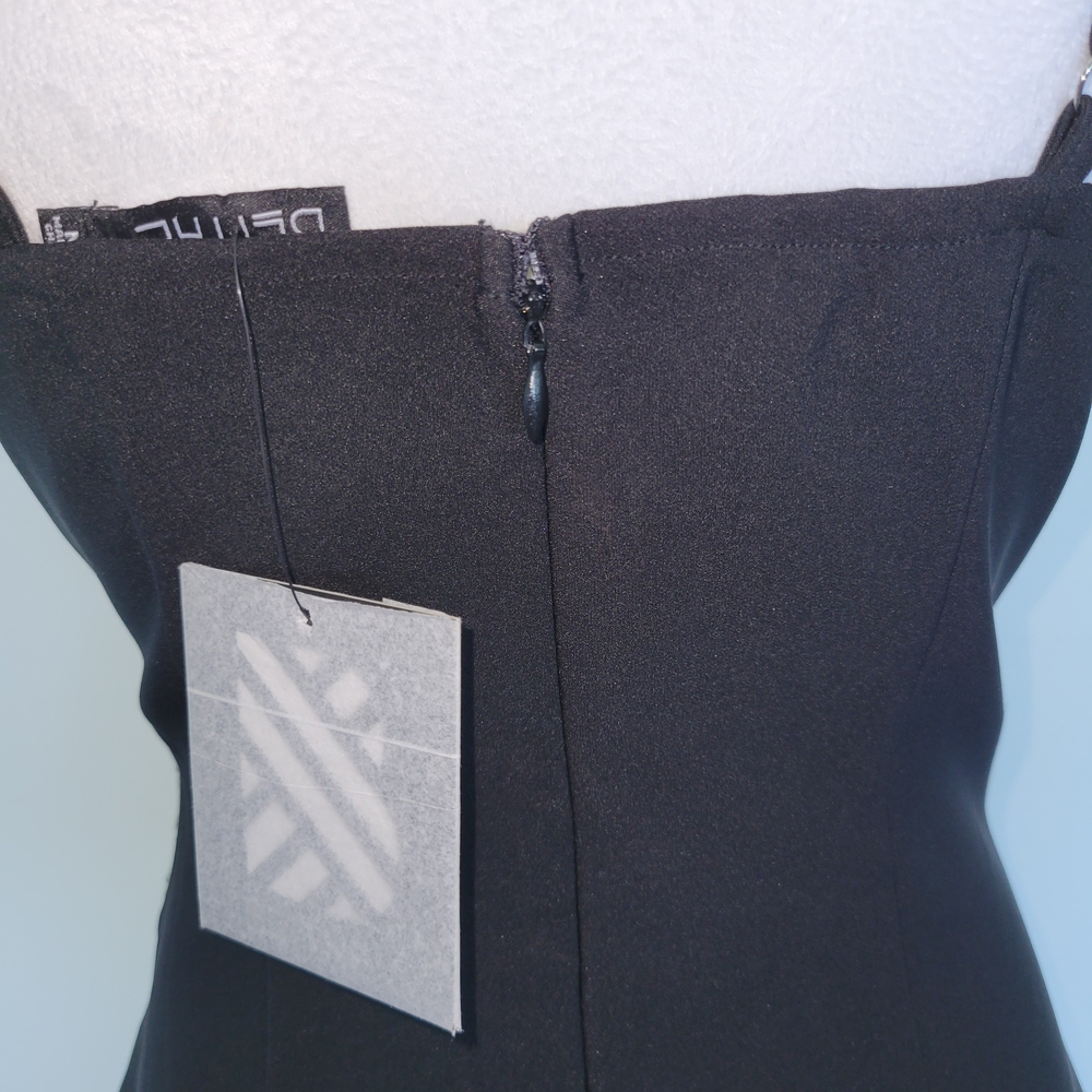 NWT Anthropologie/ Blithe LA Maxi Black Wedding Formal Embellish Dress Sz Medium - Picture 8 of 15